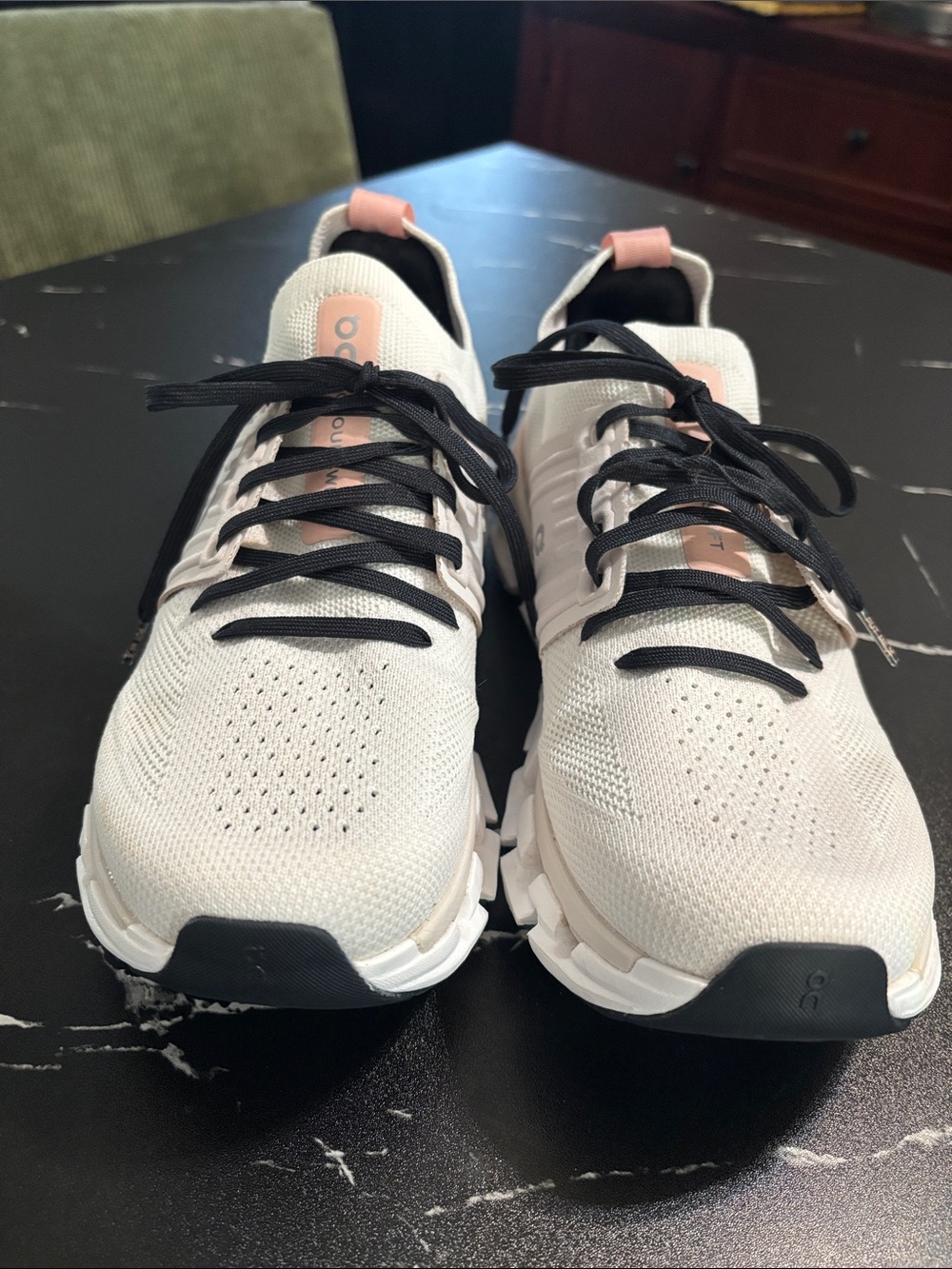 On Cloudswift 3 Light Pink and white Women's Athletic Running Shoes